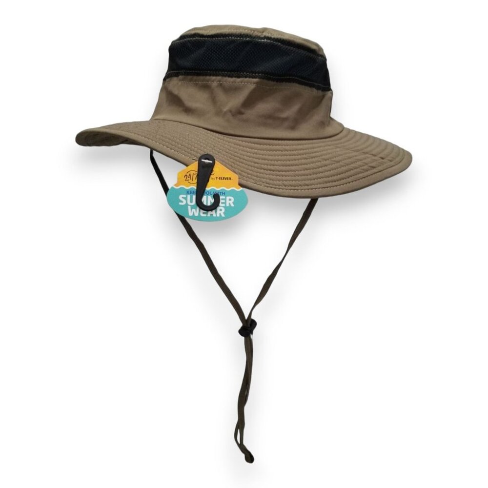 24/7 Life Outdoor Breathable Larry‎ Bucket Hat In Olive Green - Size OS